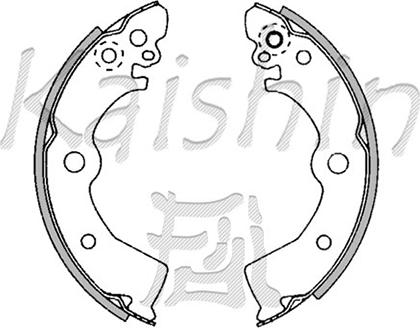 Kaishin K1185 - Brake Shoe Set autospares.lv