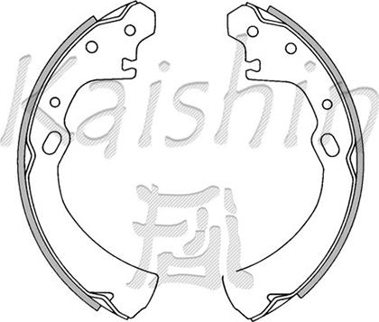 Kaishin K1176 - Brake Shoe Set autospares.lv