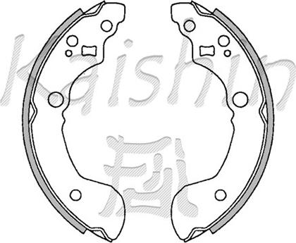 Kaishin K1223 - Brake Shoe Set autospares.lv