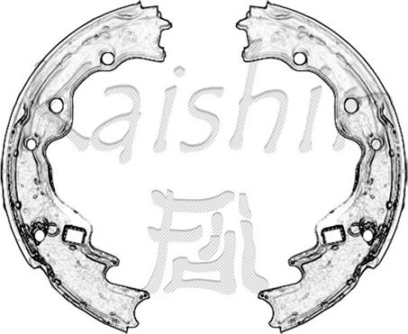 Kaishin K3349 - Brake Shoe Set autospares.lv