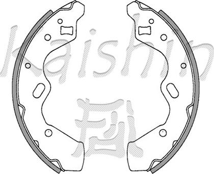 Kaishin K3388 - Brake Shoe Set autospares.lv