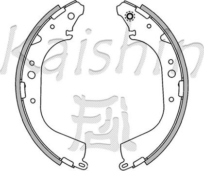 Kaishin K2305 - Brake Shoe Set autospares.lv