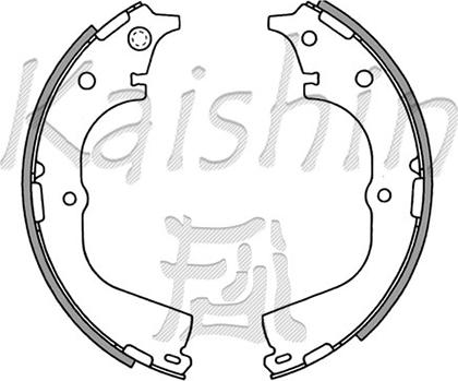 Kaishin K2317 - Brake Shoe Set autospares.lv