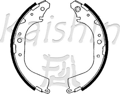 Kaishin K2330 - Brake Shoe Set autospares.lv