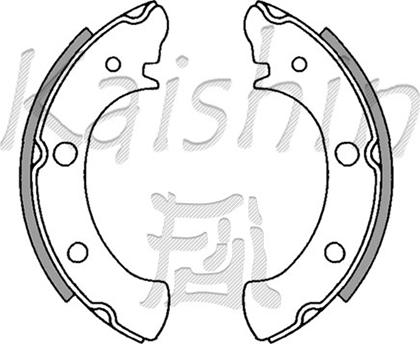 Kaishin K7711 - Brake Shoe Set autospares.lv