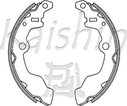 Kaishin K7728 - Brake Shoe Set autospares.lv