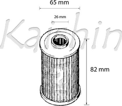 Kaishin O961 - Oil Filter autospares.lv