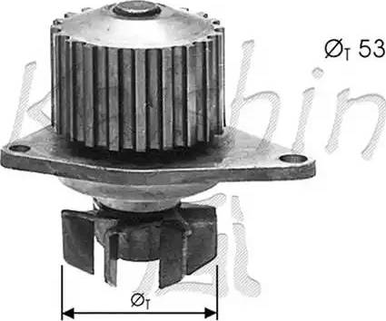 Kaishin WPK344 - Water Pump autospares.lv