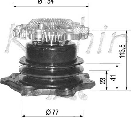 Kaishin WPK204 - Water Pump autospares.lv