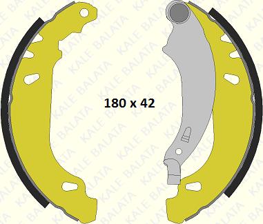 KALE 609 0500 04 P - Brake Shoe Set autospares.lv