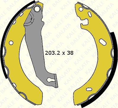 KALE 603 0550 05 P - Brake Shoe Set autospares.lv