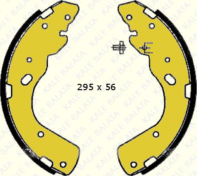 KALE 613R 0550 04 P - Brake Shoe Set autospares.lv