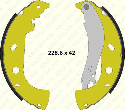 KALE 686 0460 24 P - Brake Shoe Set autospares.lv