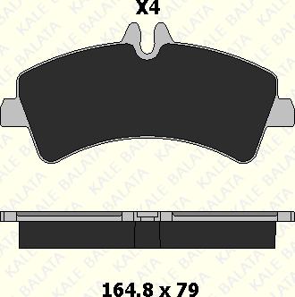 KALE 29217 208 04 - Brake Pad Set, disc brake autospares.lv