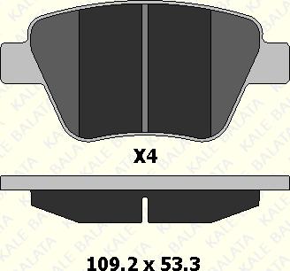 KALE 24563 177 04 - Brake Pad Set, disc brake autospares.lv