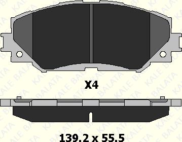 KALE 24336 175 04 - Brake Pad Set, disc brake autospares.lv