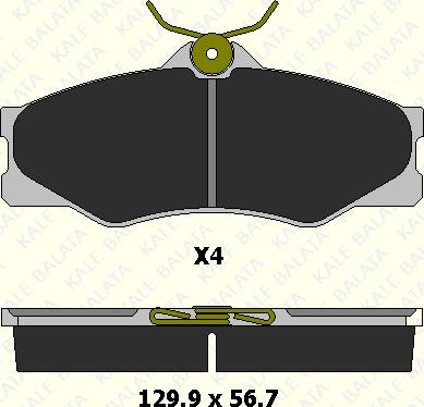 KALE 20979 197 24 - Brake Pad Set, disc brake autospares.lv