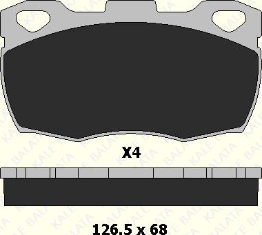 KALE 21519 180 04 - Brake Pad Set, disc brake autospares.lv