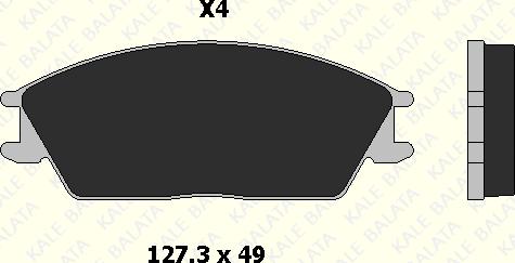 KALE 21012 150 04 - Brake Pad Set, disc brake autospares.lv