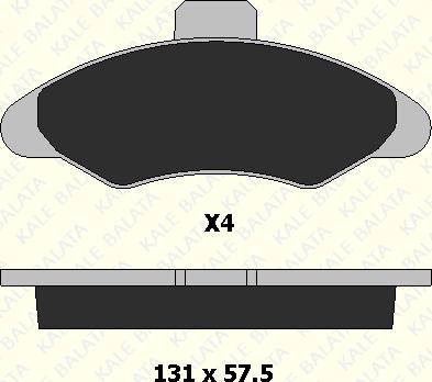 KALE 21171 186 04 - Brake Pad Set, disc brake autospares.lv