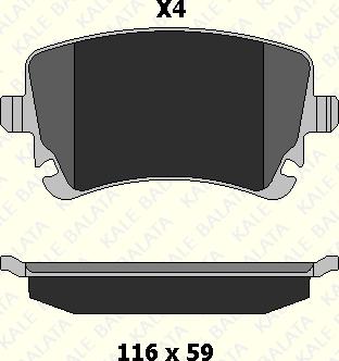 KALE 23326 177 24 - Brake Pad Set, disc brake autospares.lv