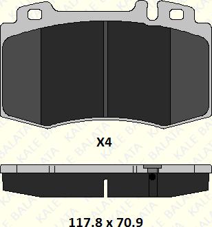 KALE 23271 177 05 - Brake Pad Set, disc brake autospares.lv