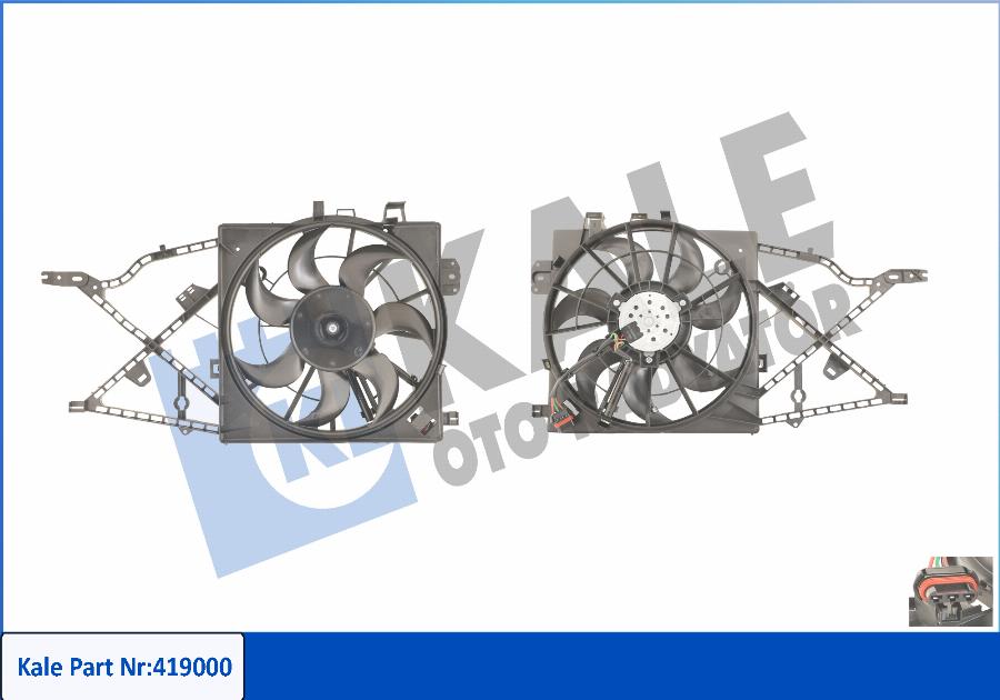 KALE OTO RADYATÖR 419000 - Fan, radiator autospares.lv