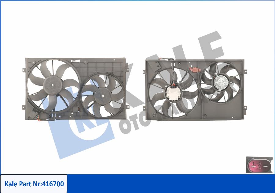 KALE OTO RADYATÖR 416700 - Fan, radiator autospares.lv