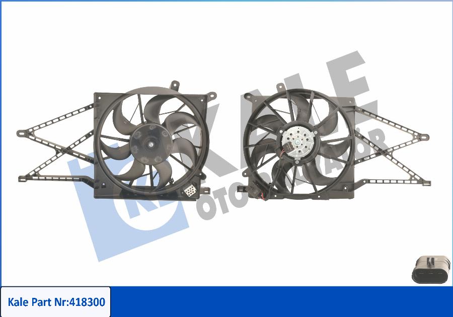 KALE OTO RADYATÖR 418300 - Fan, radiator autospares.lv