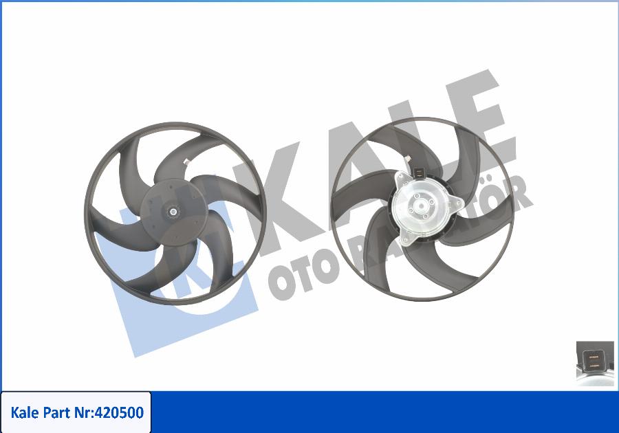 KALE OTO RADYATÖR 420500 - Fan, radiator autospares.lv