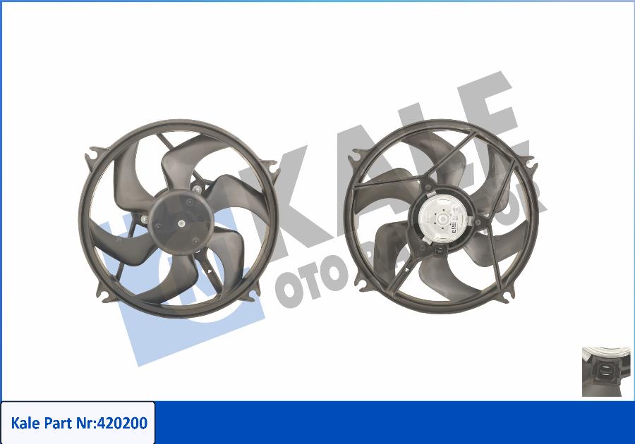 KALE OTO RADYATÖR 420200 - Fan, radiator autospares.lv