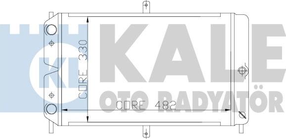 KALE OTO RADYATÖR 166200 - Radiator, engine cooling autospares.lv