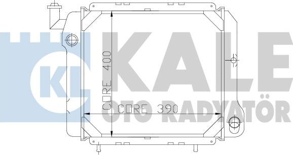 KALE OTO RADYATÖR 167299 - Radiator, engine cooling autospares.lv