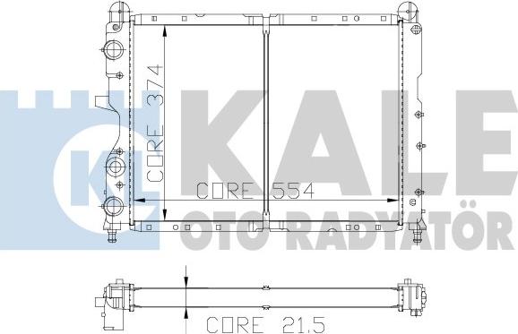 KALE OTO RADYATÖR 101900 - Radiator, engine cooling autospares.lv