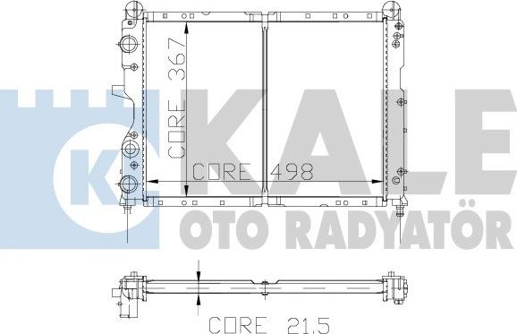 KALE OTO RADYATÖR 101798 - Radiator, engine cooling autospares.lv