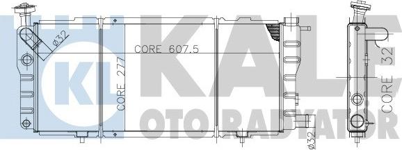 KALE OTO RADYATÖR 137800 - Radiator, engine cooling autospares.lv