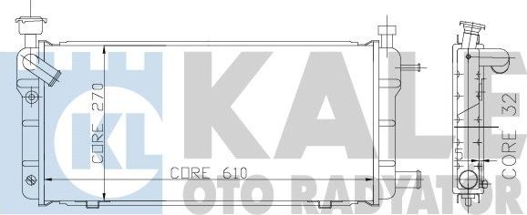 KALE OTO RADYATÖR 137700 - Radiator, engine cooling autospares.lv