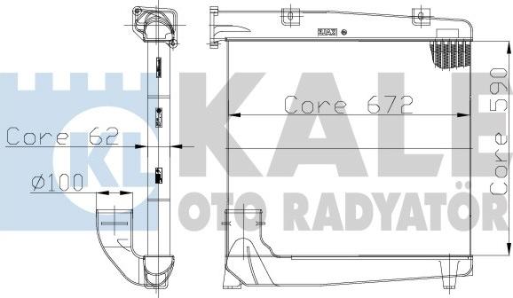 KALE OTO RADYATÖR 123600 - Intercooler, charger autospares.lv