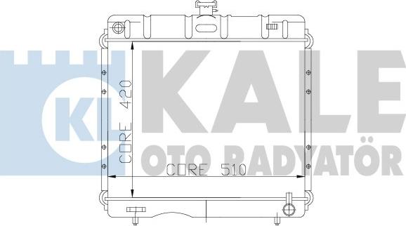 KALE OTO RADYATÖR 172900 - Radiator, engine cooling autospares.lv