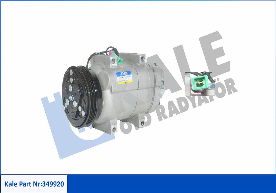 KALE OTO RADYATÖR 349920 - Compressor, air conditioning autospares.lv