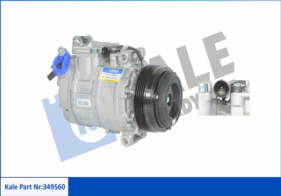 KALE OTO RADYATÖR 349560 - Compressor, air conditioning autospares.lv