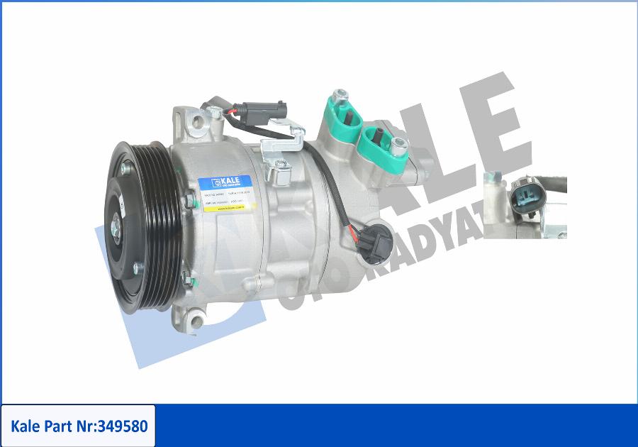 KALE OTO RADYATÖR 349580 - Compressor, air conditioning autospares.lv