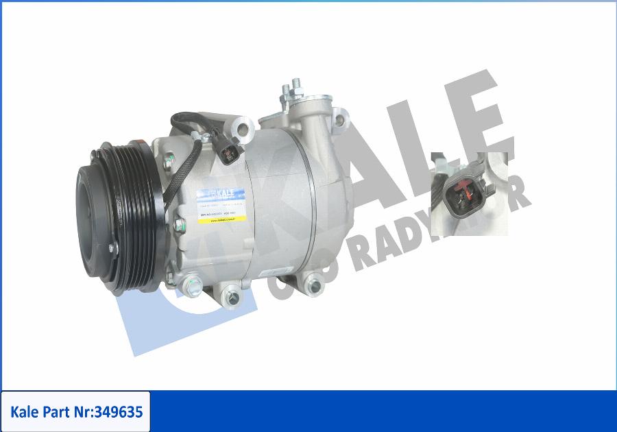 KALE OTO RADYATÖR 349635 - Compressor, air conditioning autospares.lv