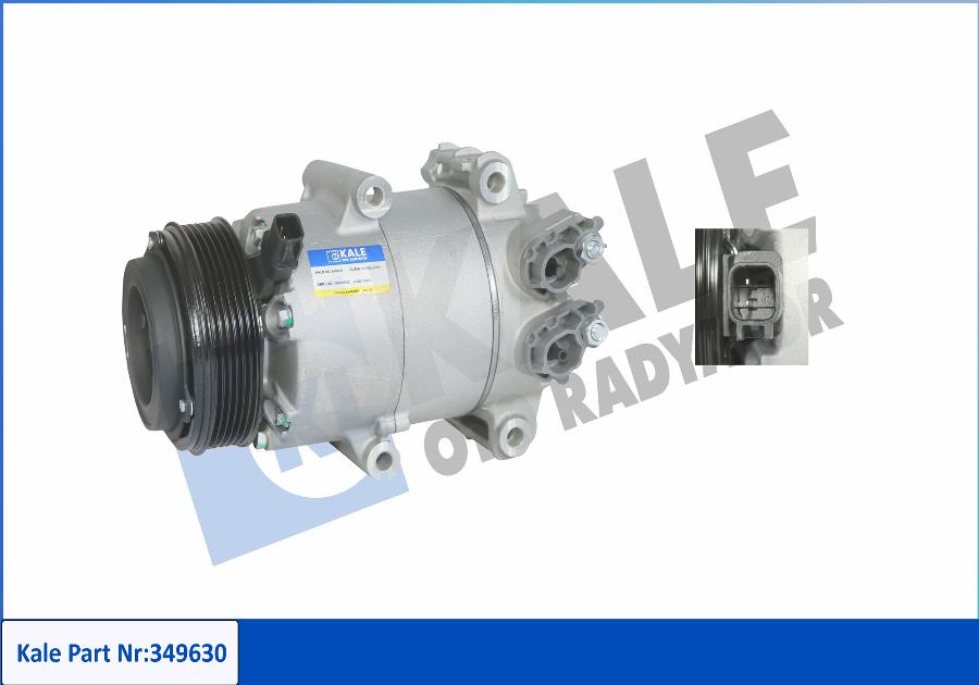 KALE OTO RADYATÖR 349630 - Compressor, air conditioning autospares.lv