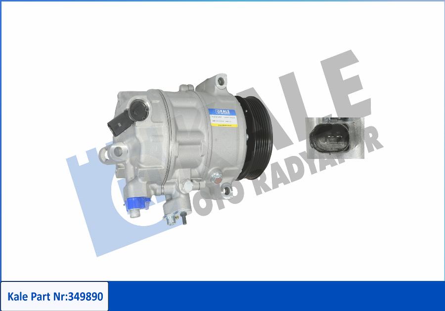 KALE OTO RADYATÖR 349890 - Compressor, air conditioning autospares.lv