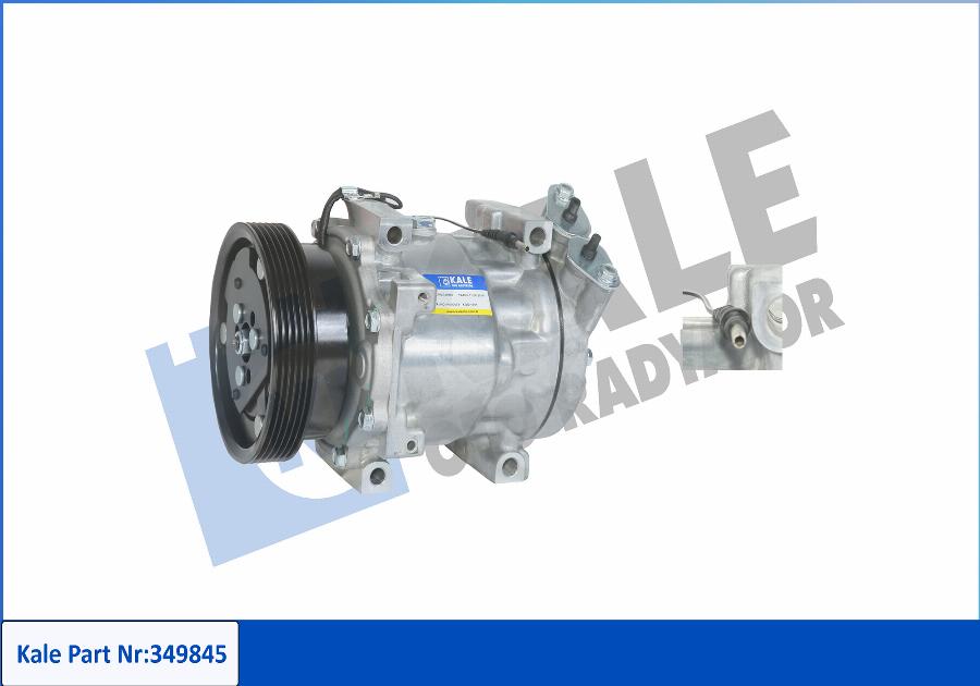 KALE OTO RADYATÖR 349845 - Compressor, air conditioning autospares.lv