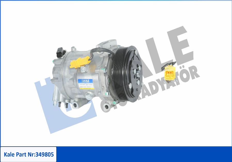 KALE OTO RADYATÖR 349805 - Compressor, air conditioning autospares.lv