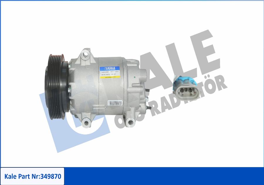 KALE OTO RADYATÖR 349870 - Compressor, air conditioning autospares.lv