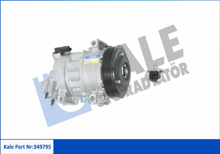 KALE OTO RADYATÖR 349795 - Compressor, air conditioning autospares.lv