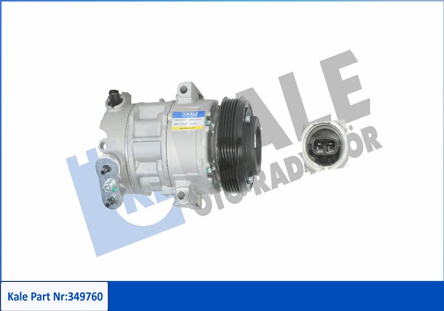 KALE OTO RADYATÖR 349760 - Compressor, air conditioning autospares.lv